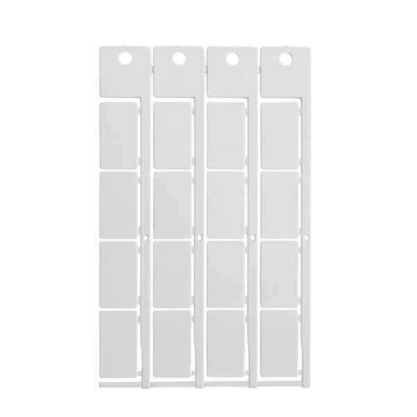 Component Tag Polycarbonate 27.00 mm H x 15.00 mm W Box of 480 Pieces, 480PK